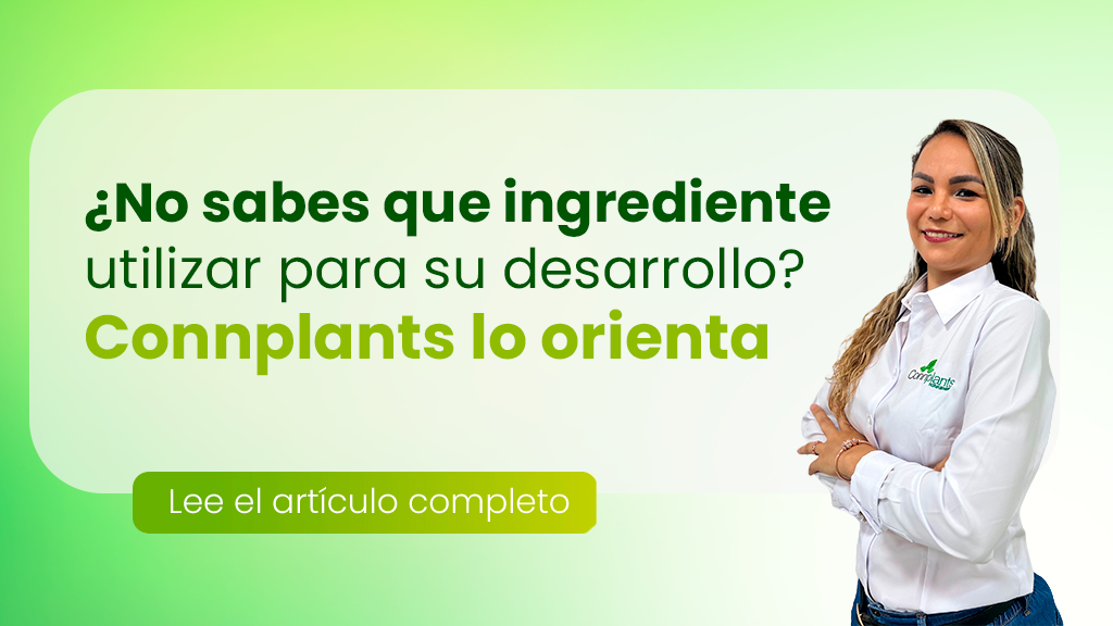 ¿No sabe qué ingrediente utilizar para su desarrollo? Connplants lo orienta